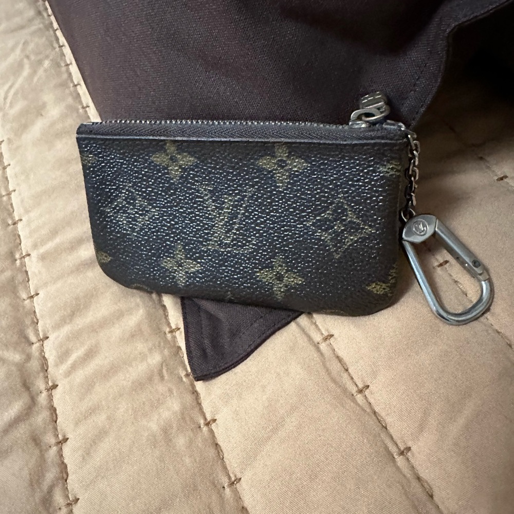 Authentic Louis Vuitton coin holder wallet keychain